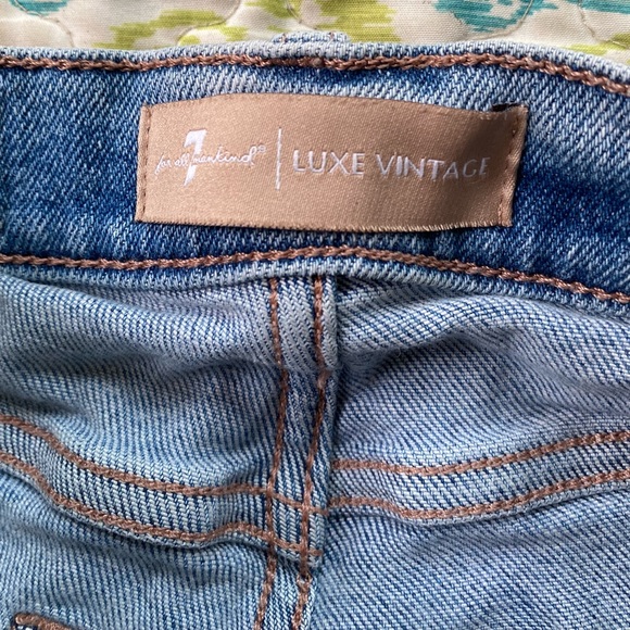 7 For All Mankind Luxe Vintage High Rise Skinny Jeans - Picture 10 of 12